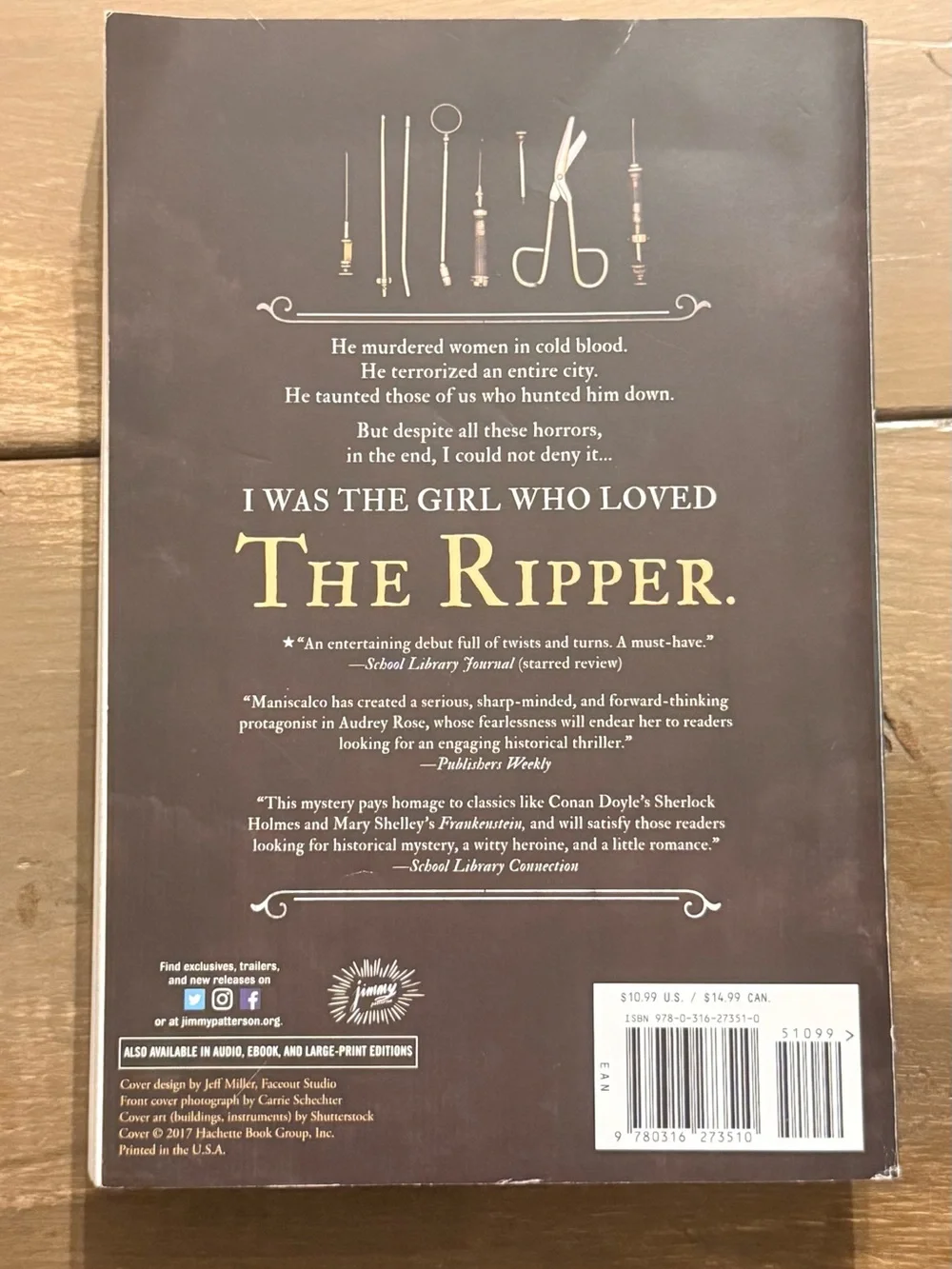 Stalking Jack the Ripper Kerri Maniscalco Paperback YA Historical Mystery 2017